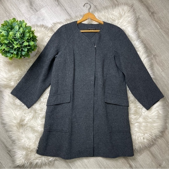 Theory Gray‎ Wool Shrug Cardigan Coat - Picture 1 of 7